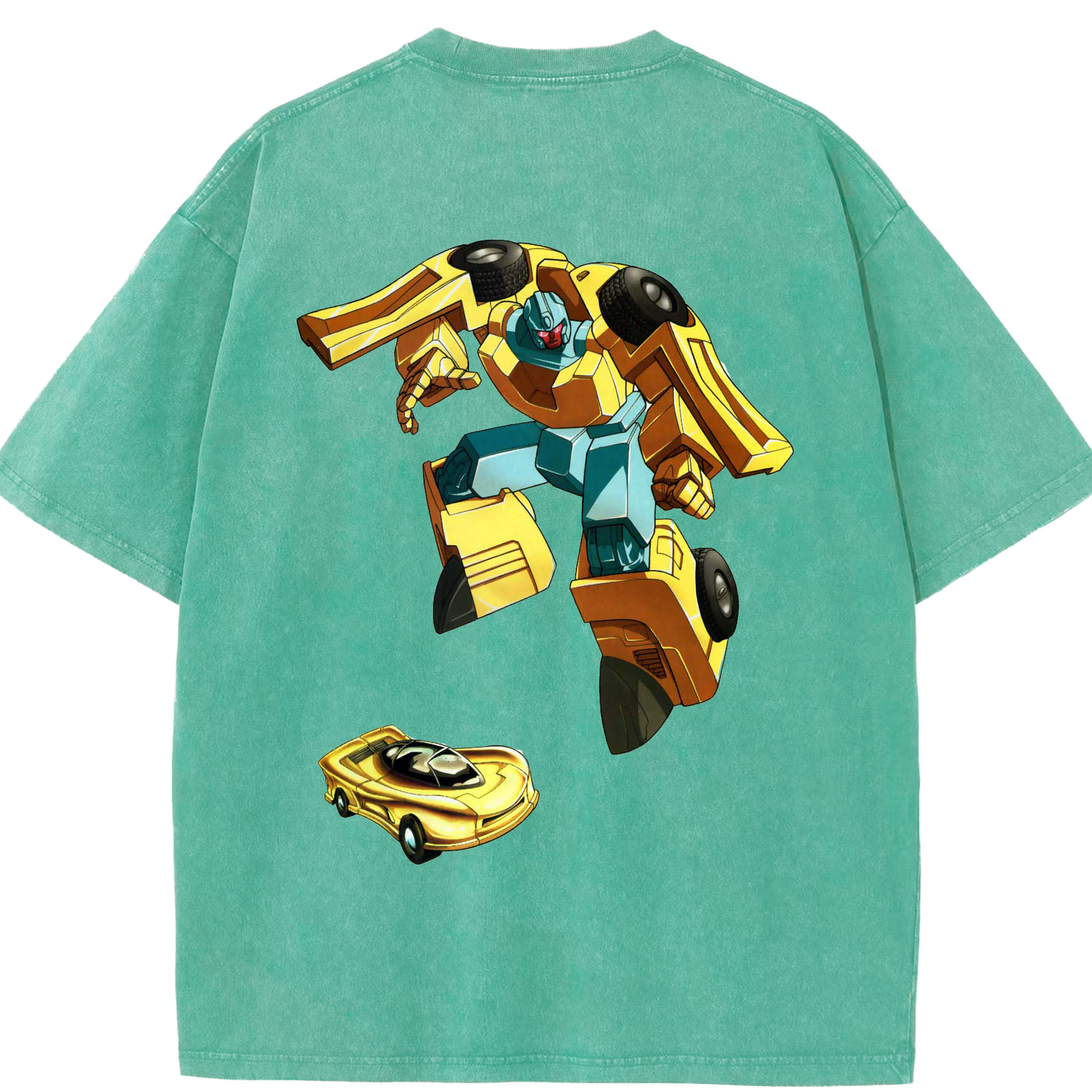 （画像用）  綿100% ヴィンテージ風 半袖Tシャツ（背面プリント）